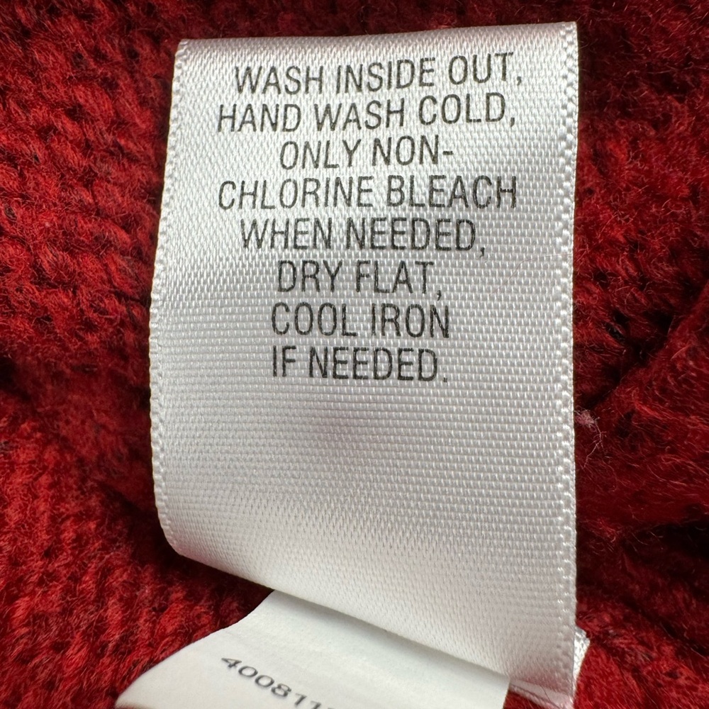 Croft & Barrow Rich Red Turtleneck Sweater - Picture 7 of 8